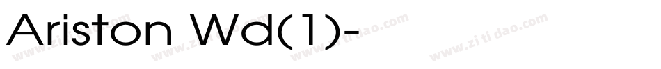 Ariston Wd(1)字体转换